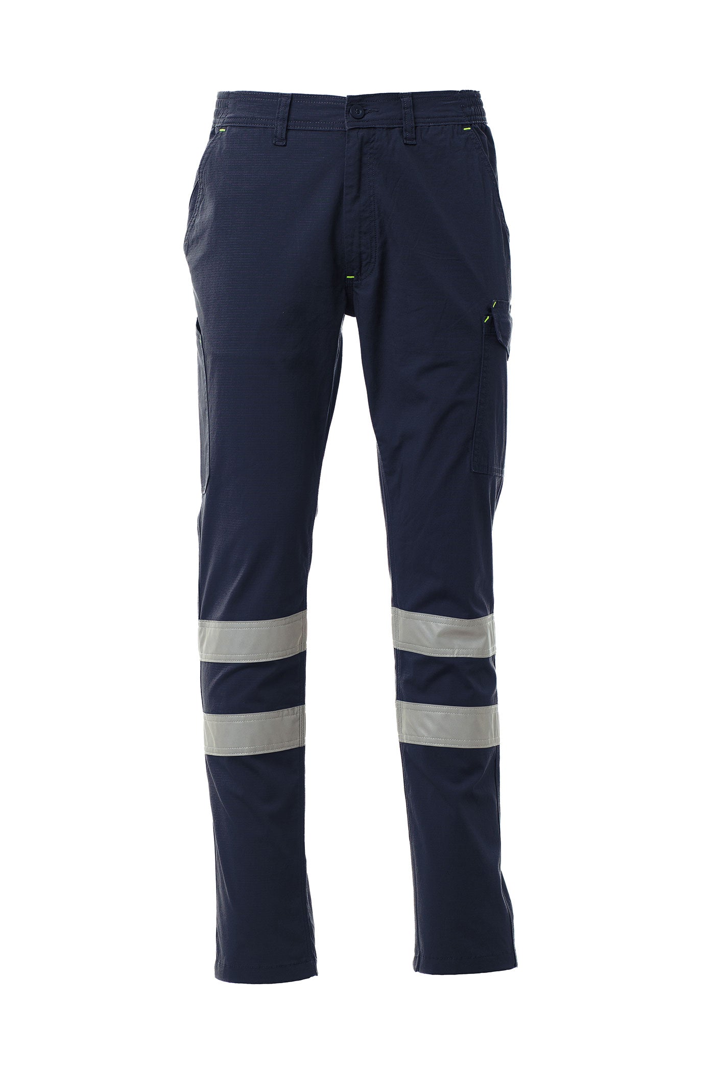 Herren Arbeitshose mit Reflexstreifen und Ripstop-Gewebe in Dunkelblau