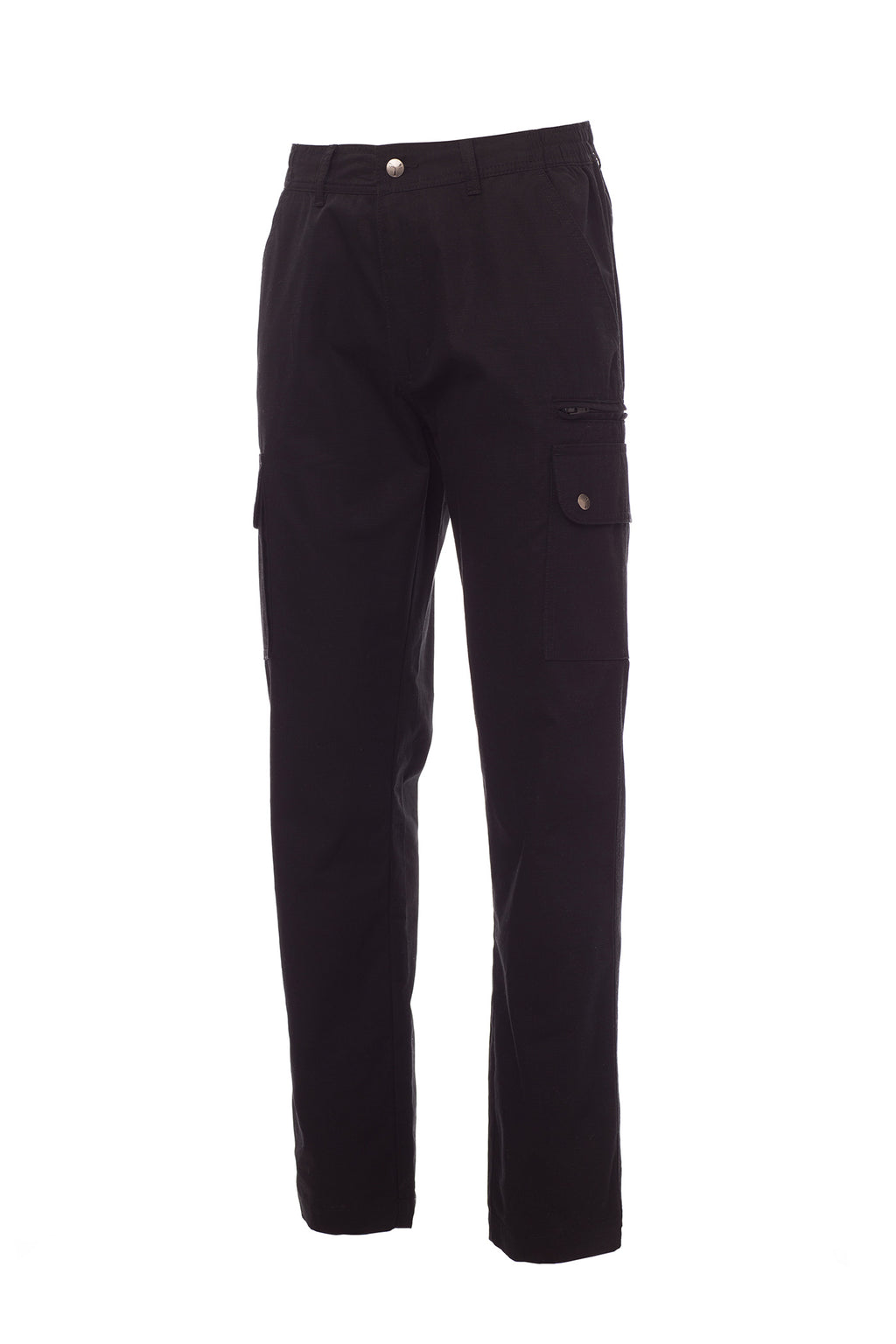 Herren Arbeitshose mit Ripstop-Gewebe und funktionalen Taschen in Schwarz