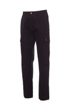 Herren Arbeitshose mit Ripstop-Gewebe und funktionalen Taschen in Schwarz