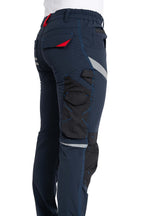 Herren Arbeitshose mit Gesäßtaschen und Zollstocktasche in Dunkelblau