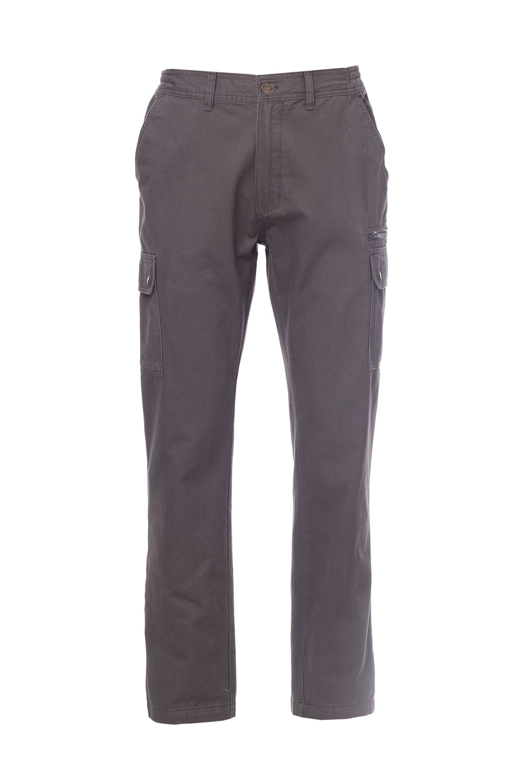 Herren Arbeitshose mit multifunktionalen Taschen und dehnbarem Bund in Anthrazit