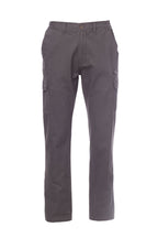 Herren Arbeitshose mit multifunktionalen Taschen und dehnbarem Bund in Anthrazit