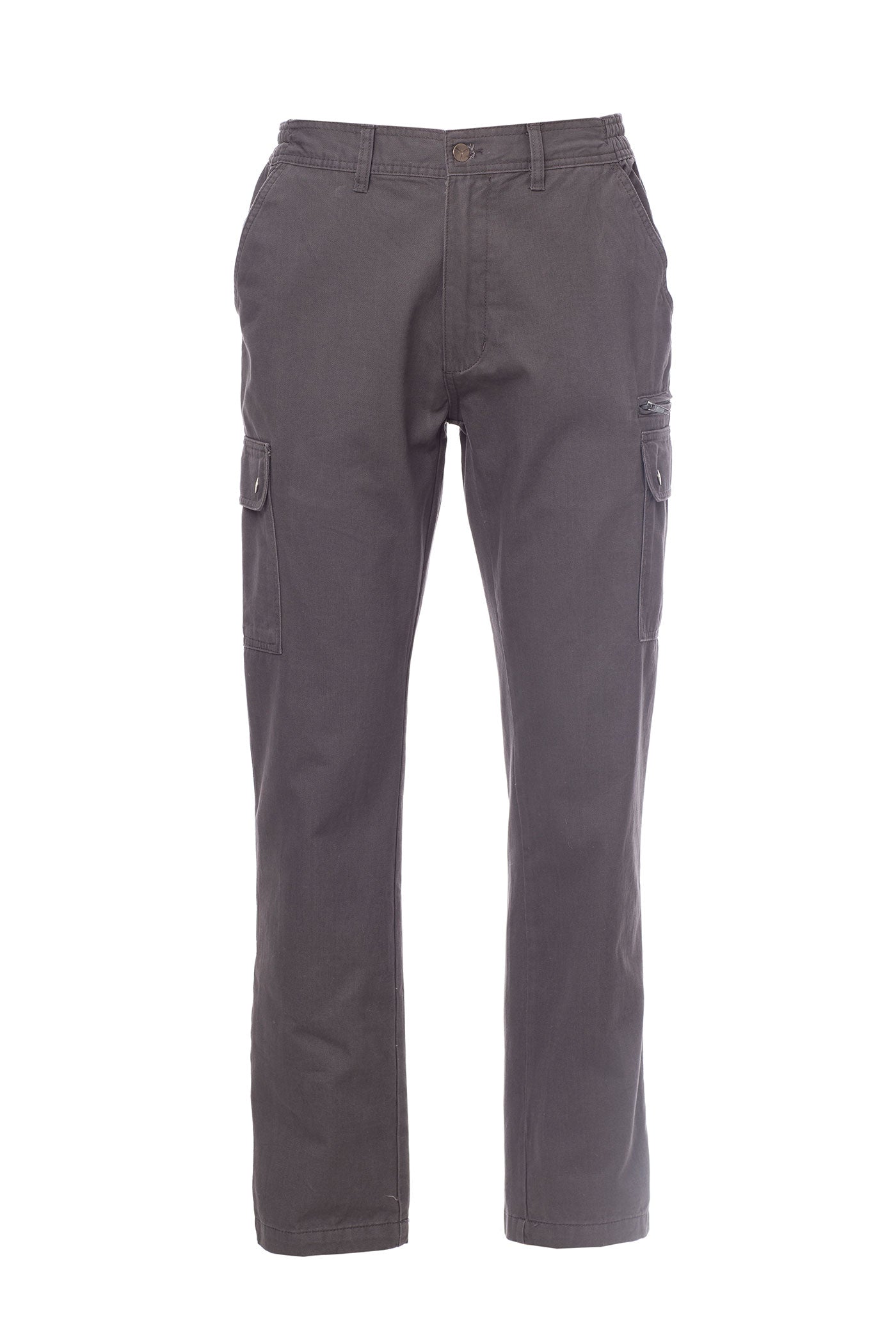 Herren Arbeitshose mit multifunktionalen Taschen und dehnbarem Bund in Anthrazit