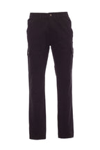 Herren Arbeitshose mit multifunktionalen Taschen und dehnbarem Bund in Schwarz