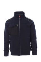 Herren Arbeitsjacke mit Stehkragen und funktionalen Taschen in Dunkelblau