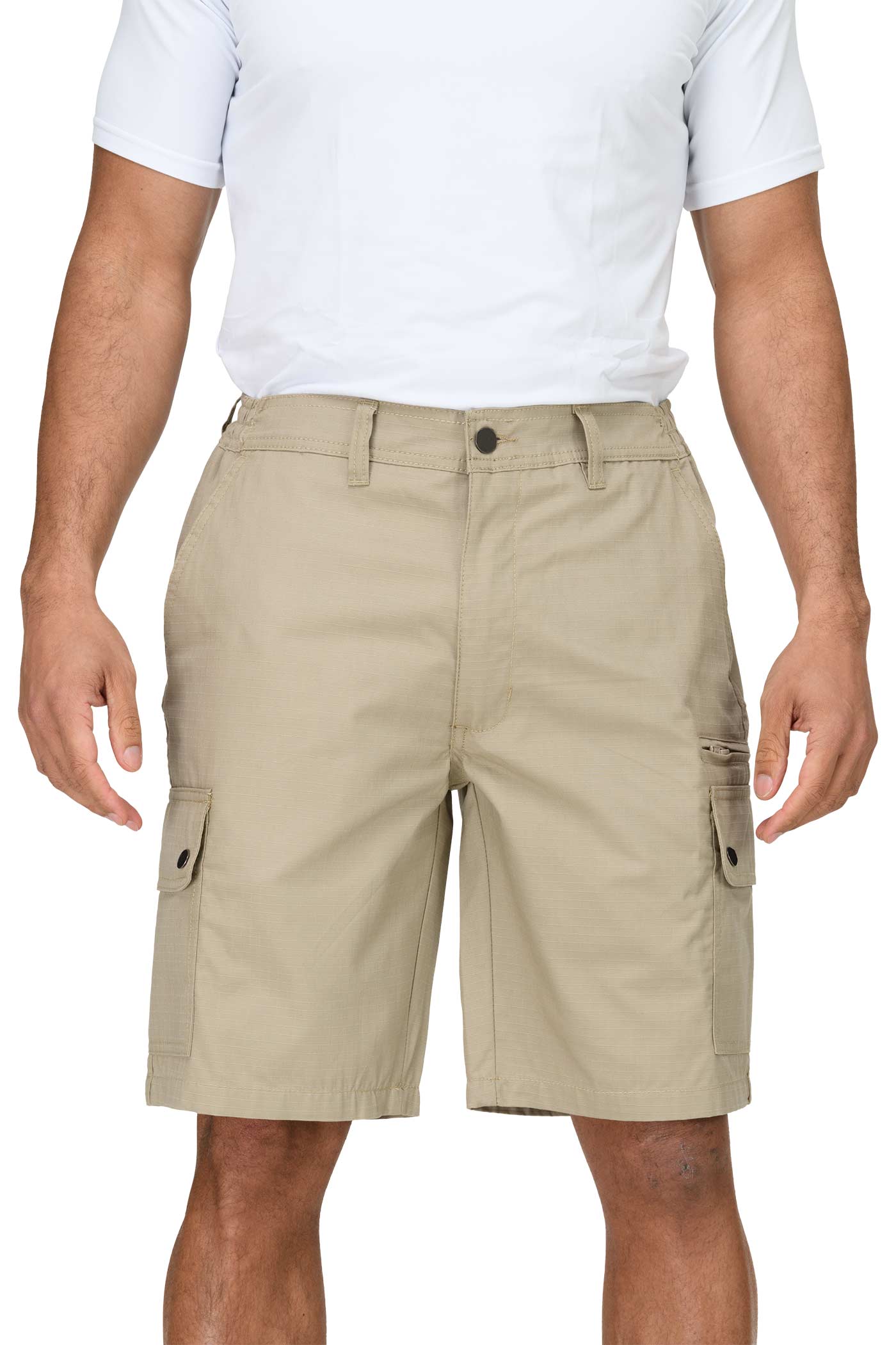 Herren Arbeitsshorts mit praktischen Taschen in Beige