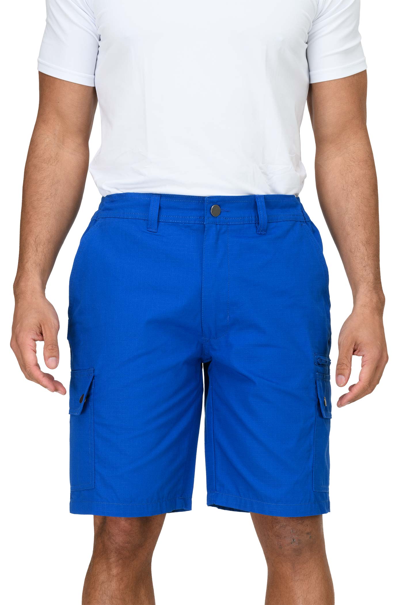 Herren Arbeitsshorts mit praktischen Taschen in Blau