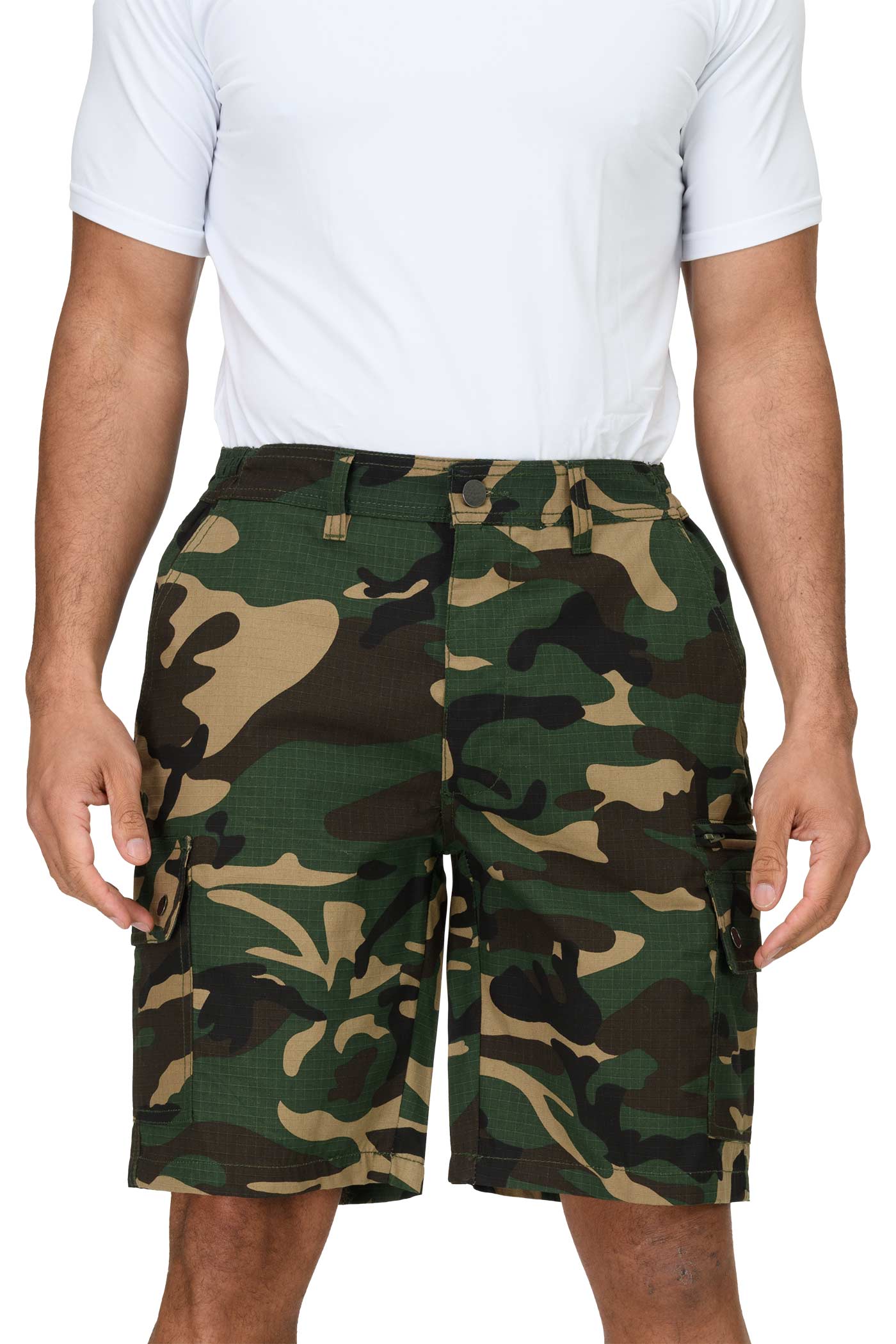 Herren Arbeitsshorts mit praktischen Taschen in Camouflage
