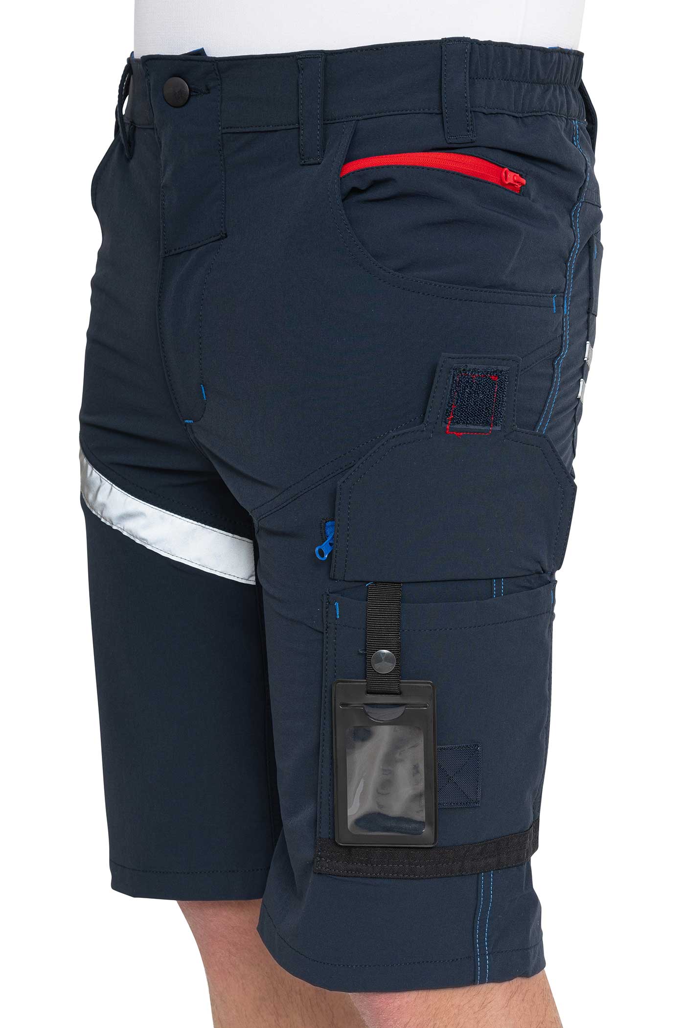 Herren hochwertige Shorts für die Arbeit mit Stretch in Dunkelblau