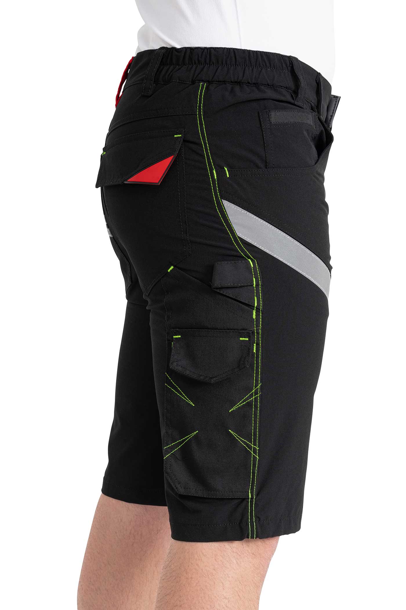 Herren Arbeitsshose kurz für den Sommer mit praktischen Taschen in Schwarz