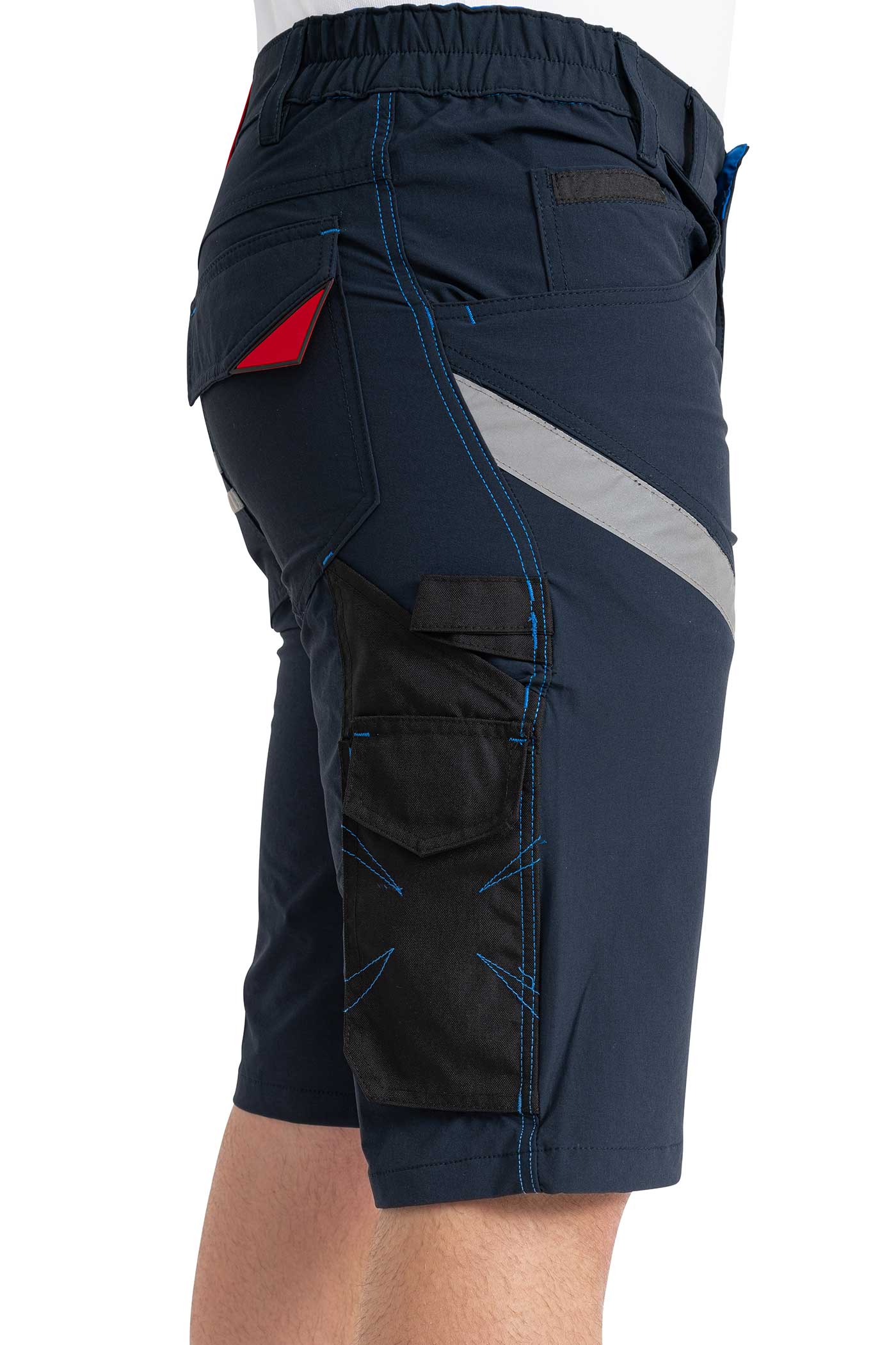 Herren Arbeitsshose kurz für den Sommer mit praktischen Taschen in Dunkelblau