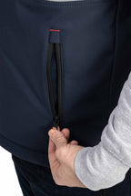 Herren Weste mit Reißverschlusstaschen wattiert für den Herbst und Winter in Dunkelblau