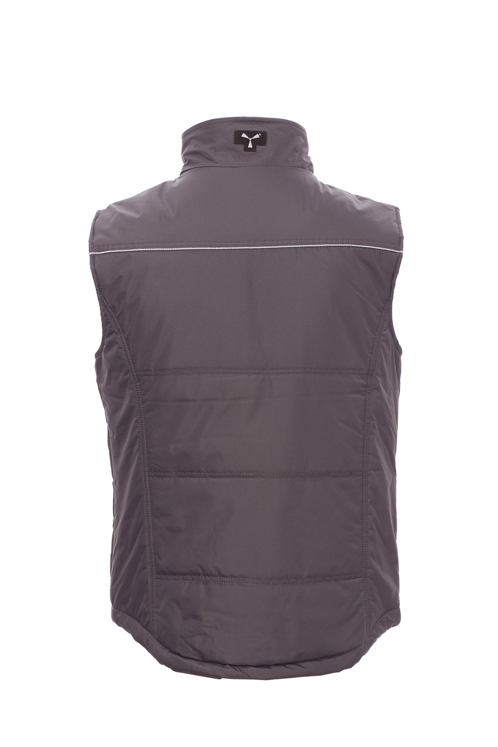 Herren Weste für die Arbeit mit Stehkragen und Reflexstreifen in Anthrazit