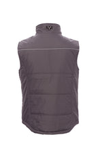 Herren Weste für die Arbeit mit Stehkragen und Reflexstreifen in Anthrazit