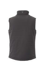 Softshellweste Herren wattiert mit Stehkragen Arbeitsweste Anthrazit