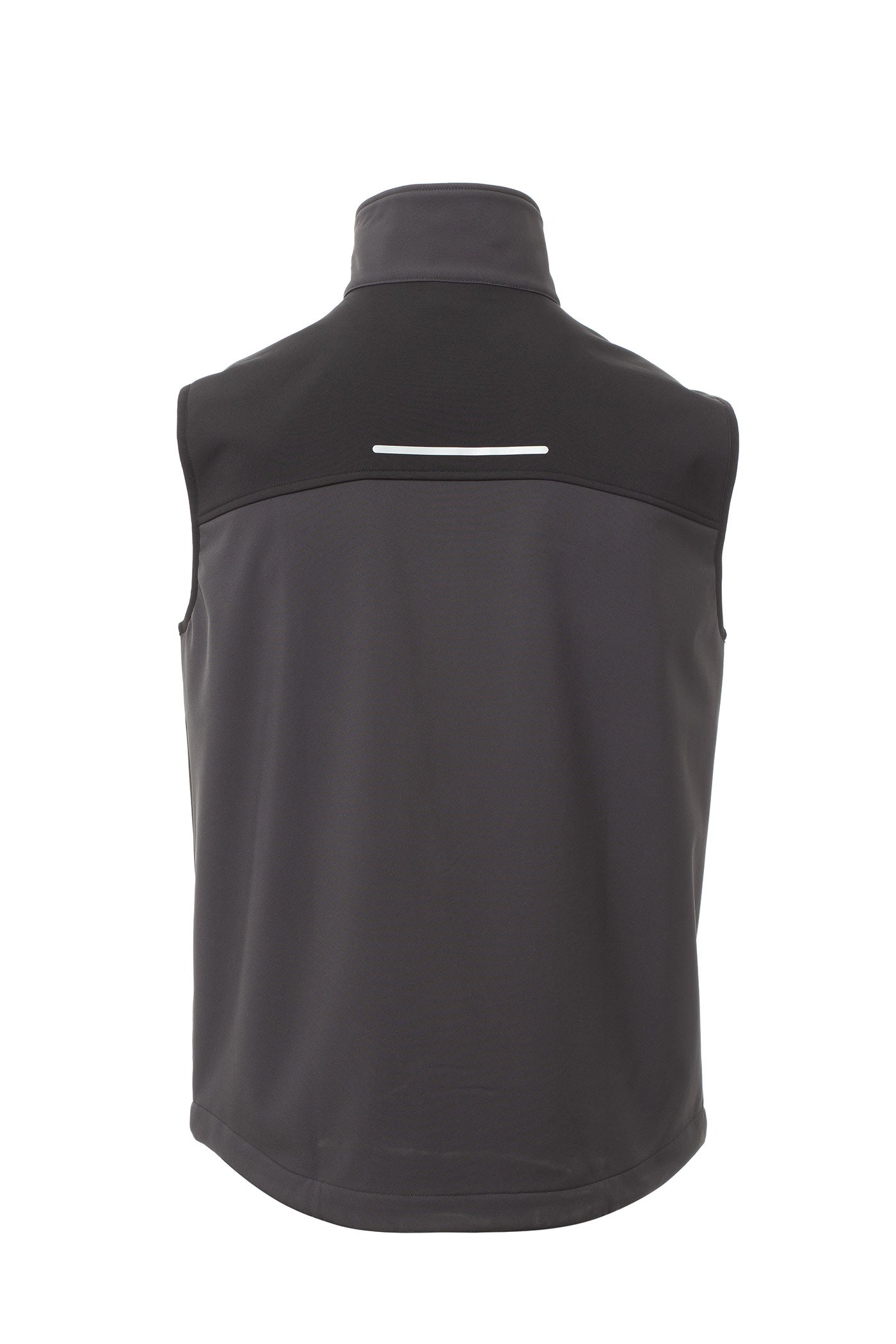 funktionale Arbeitsweste aus Softshell für Arbeiter in Anthrazit