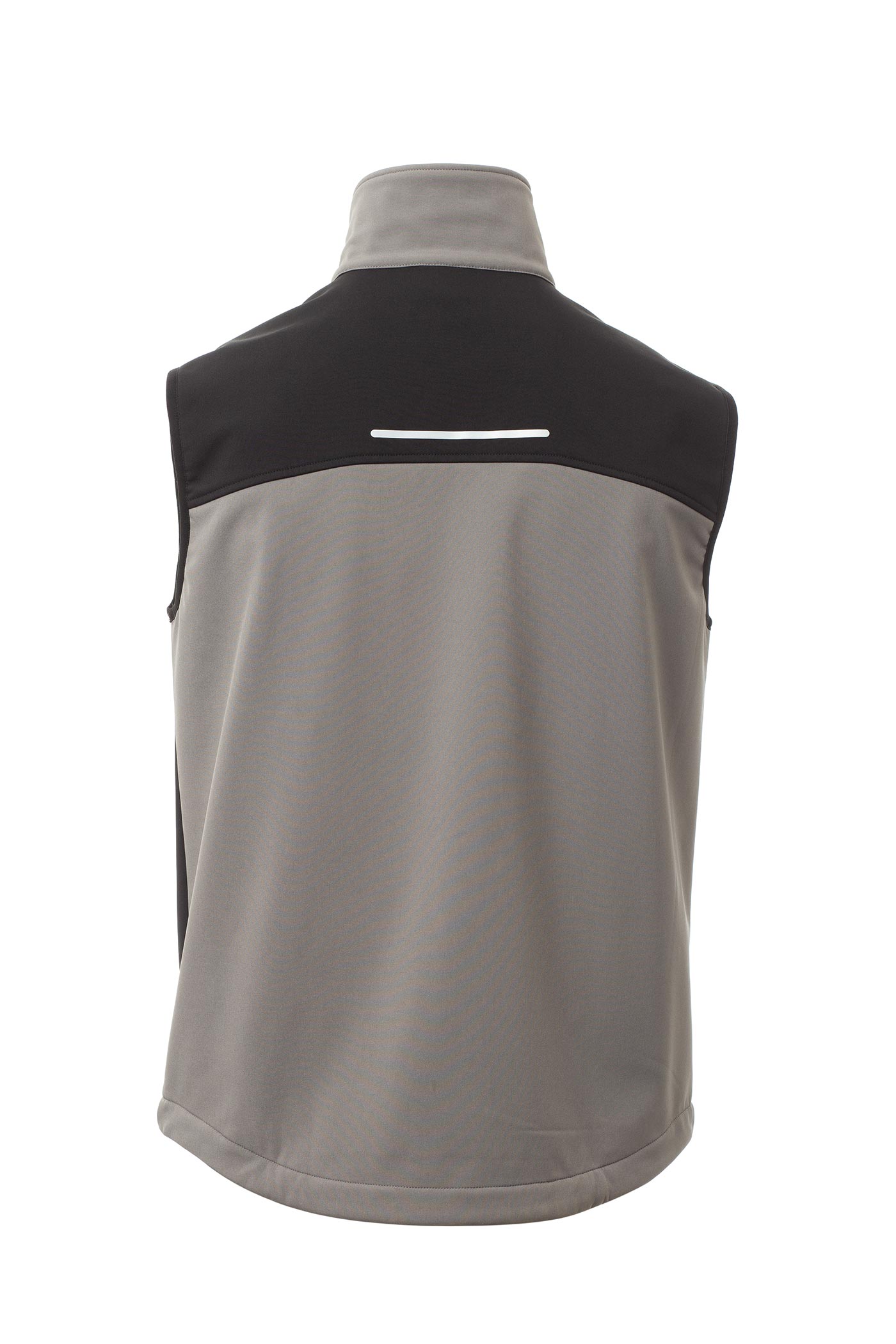 funktionale Arbeitsweste aus Softshell für Arbeiter in Grau