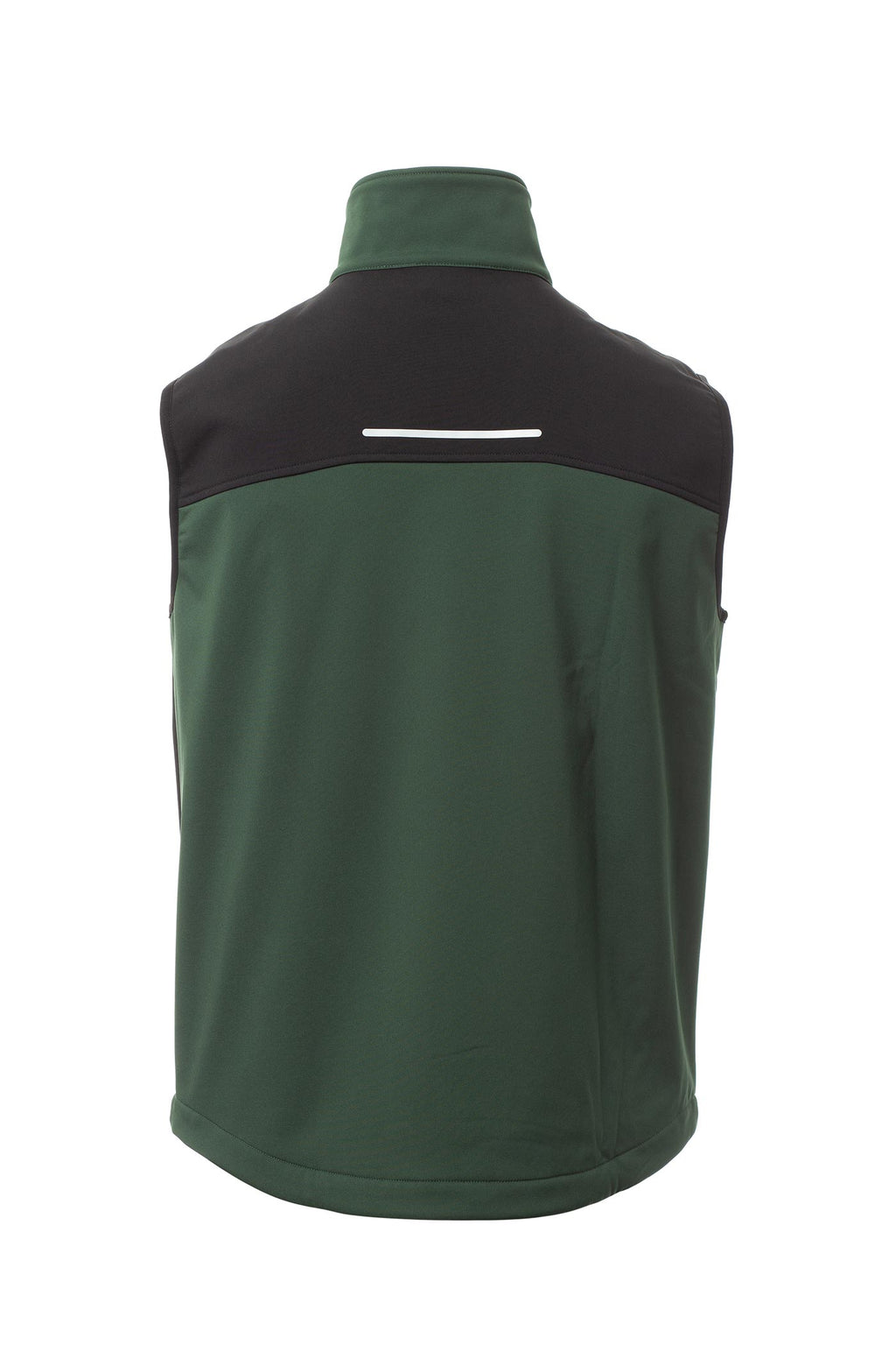 funktionale Arbeitsweste aus Softshell für Arbeiter in Grün