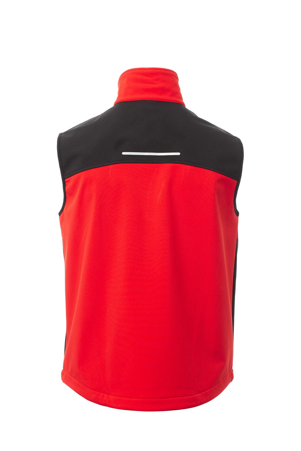 funktionale Arbeitsweste aus Softshell für Arbeiter in Rot