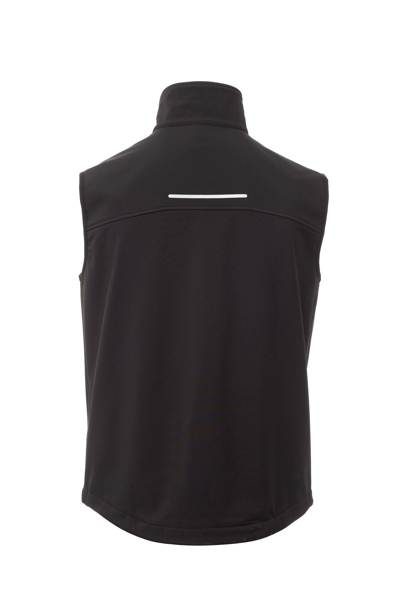 funktionale Arbeitsweste aus Softshell für Arbeiter in Schwarz