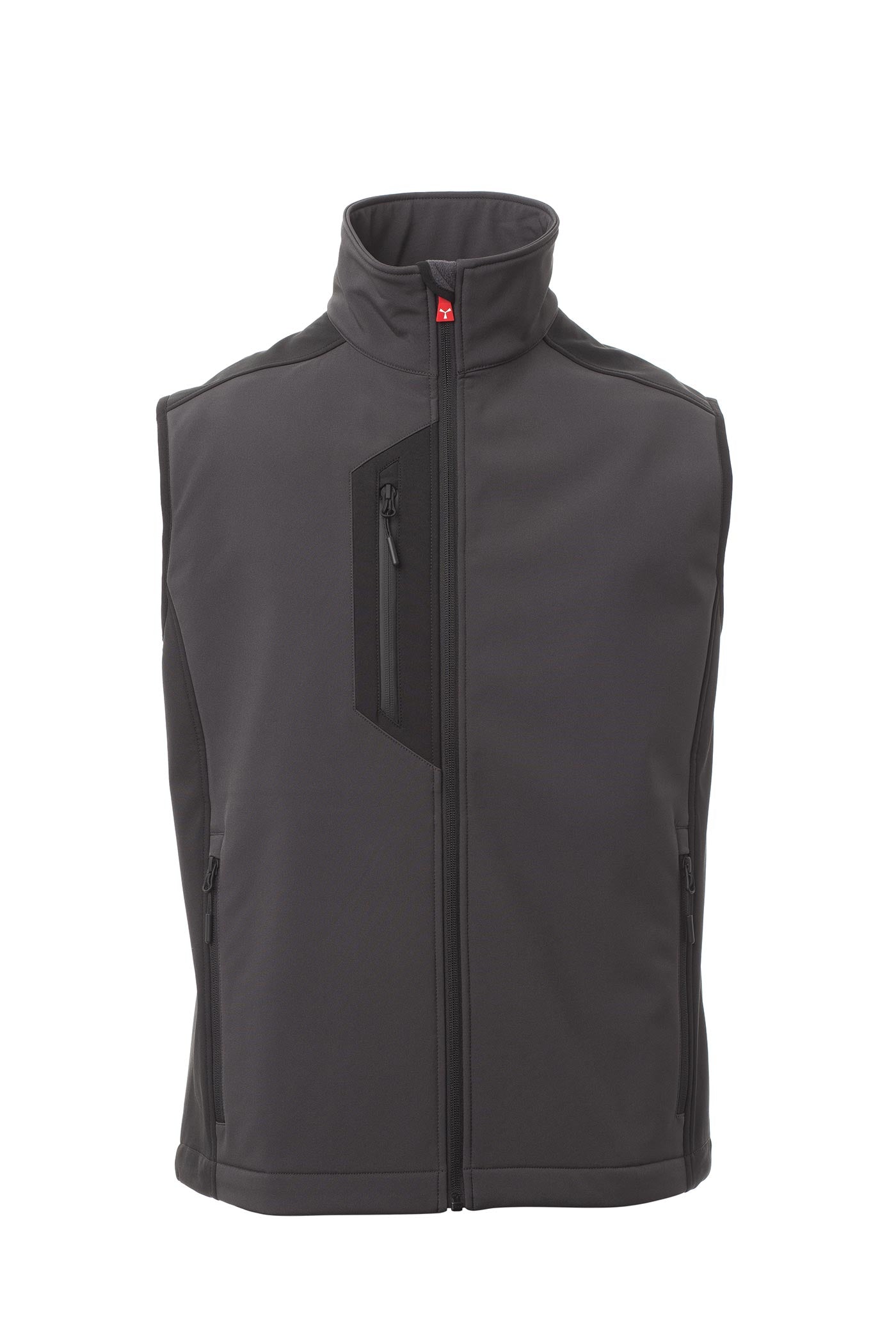 Herren Softshellweste robust mit praktischen Taschen in Anthrazit