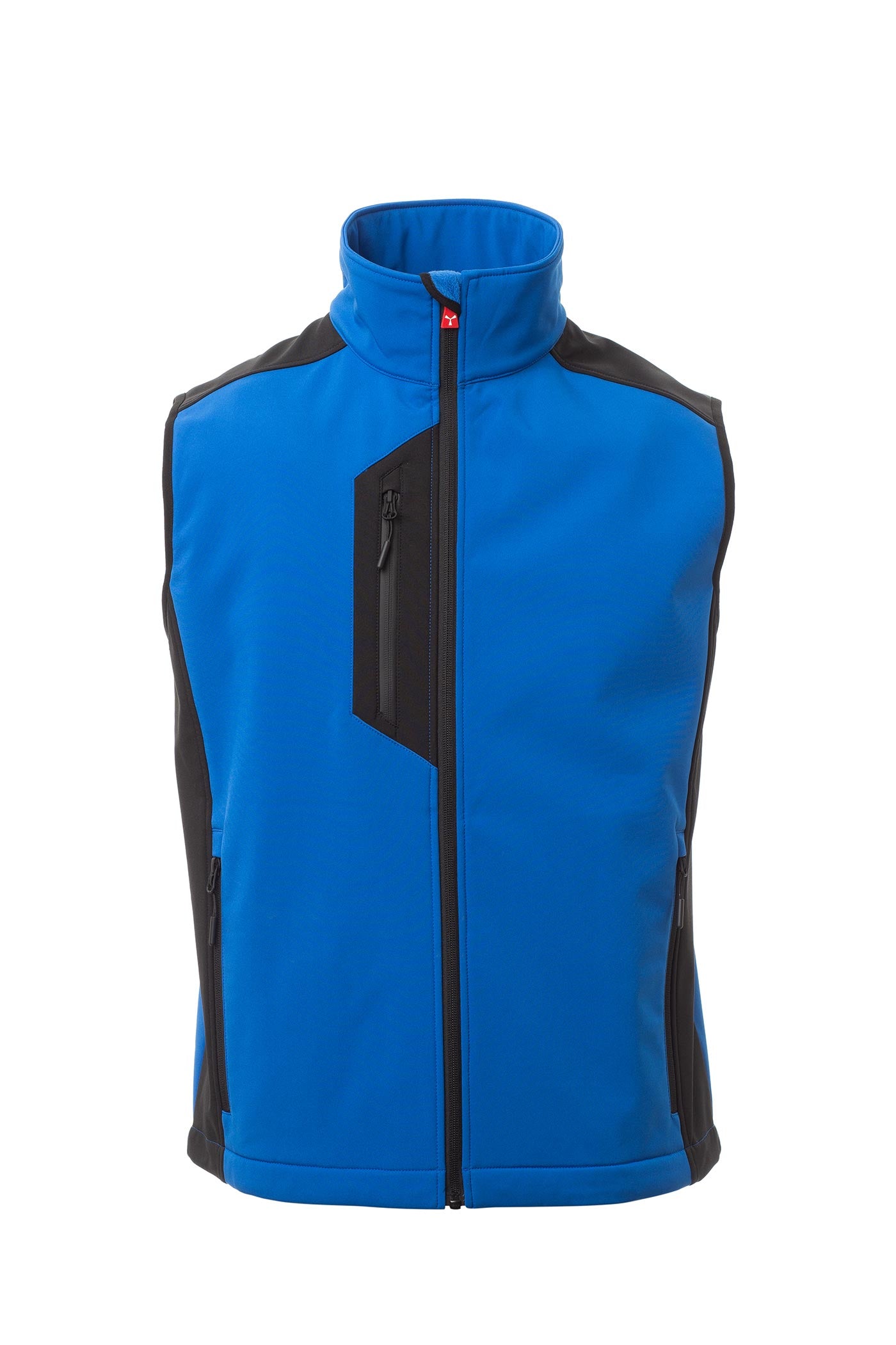 Herren Softshellweste robust mit praktischen Taschen in Blau