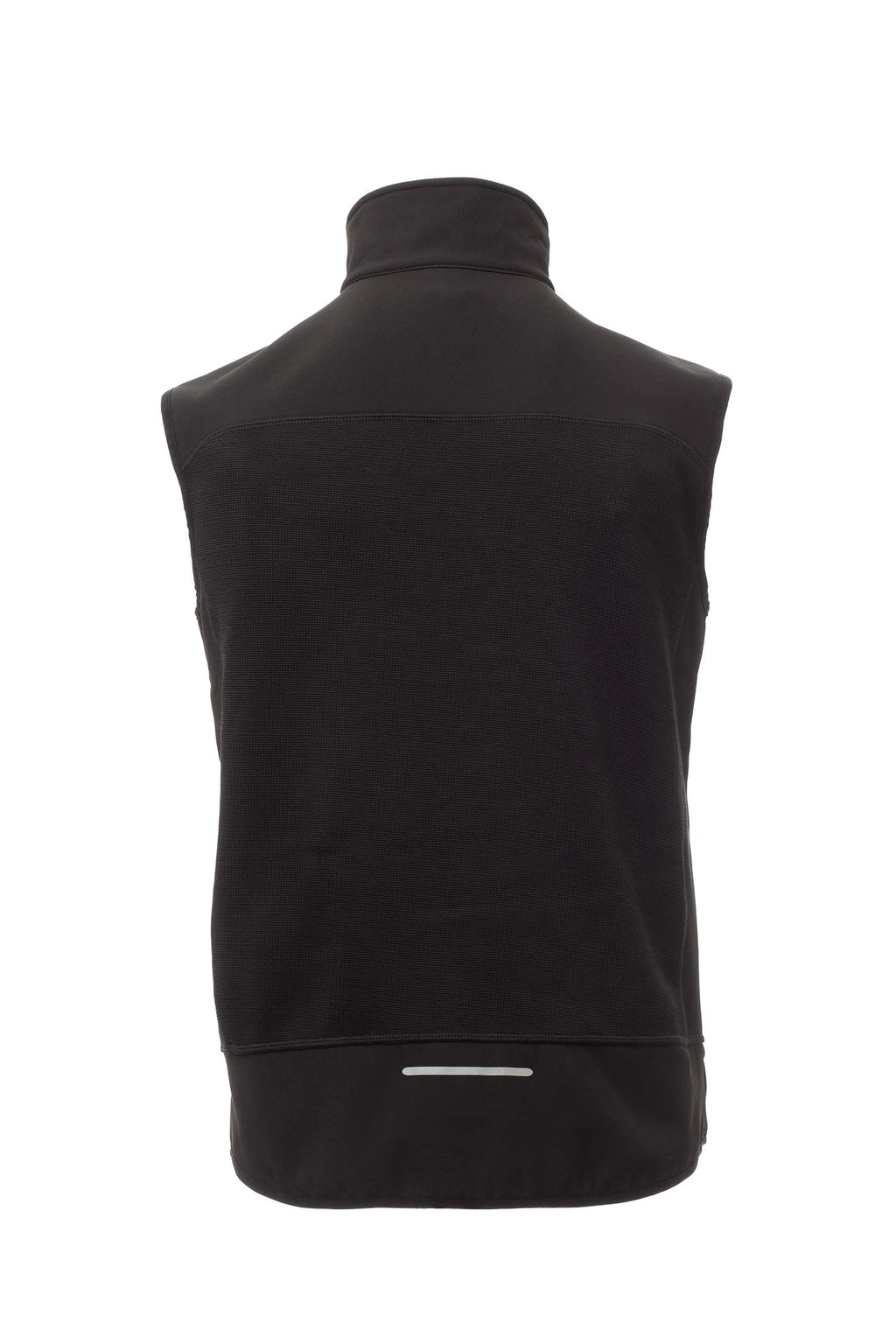 Herren Softshellweste mit Stehkragen und Strick in Schwarz
