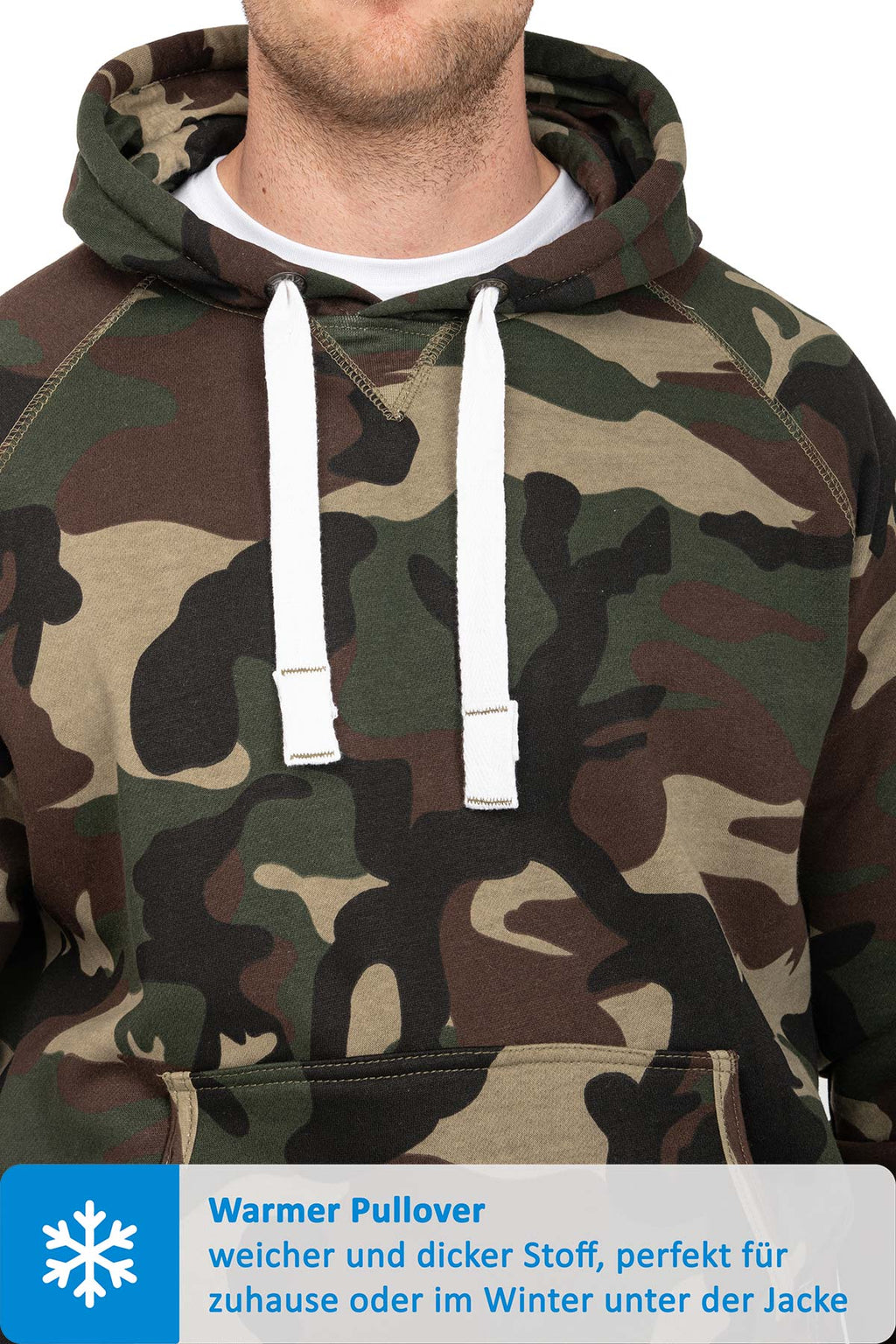 Kapuzen-Pullover mit Fronttasche