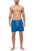 Herren Badeshorts mit Innenslipp aus Mesh in Blau