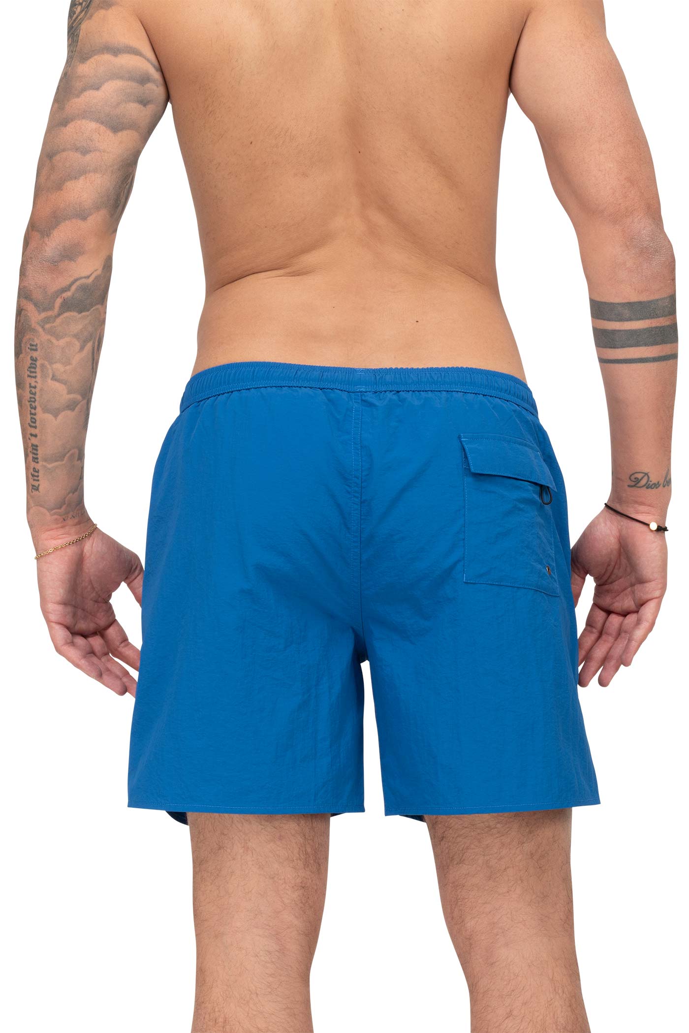 Herren Badehose mit Gesäßtasche in Blau