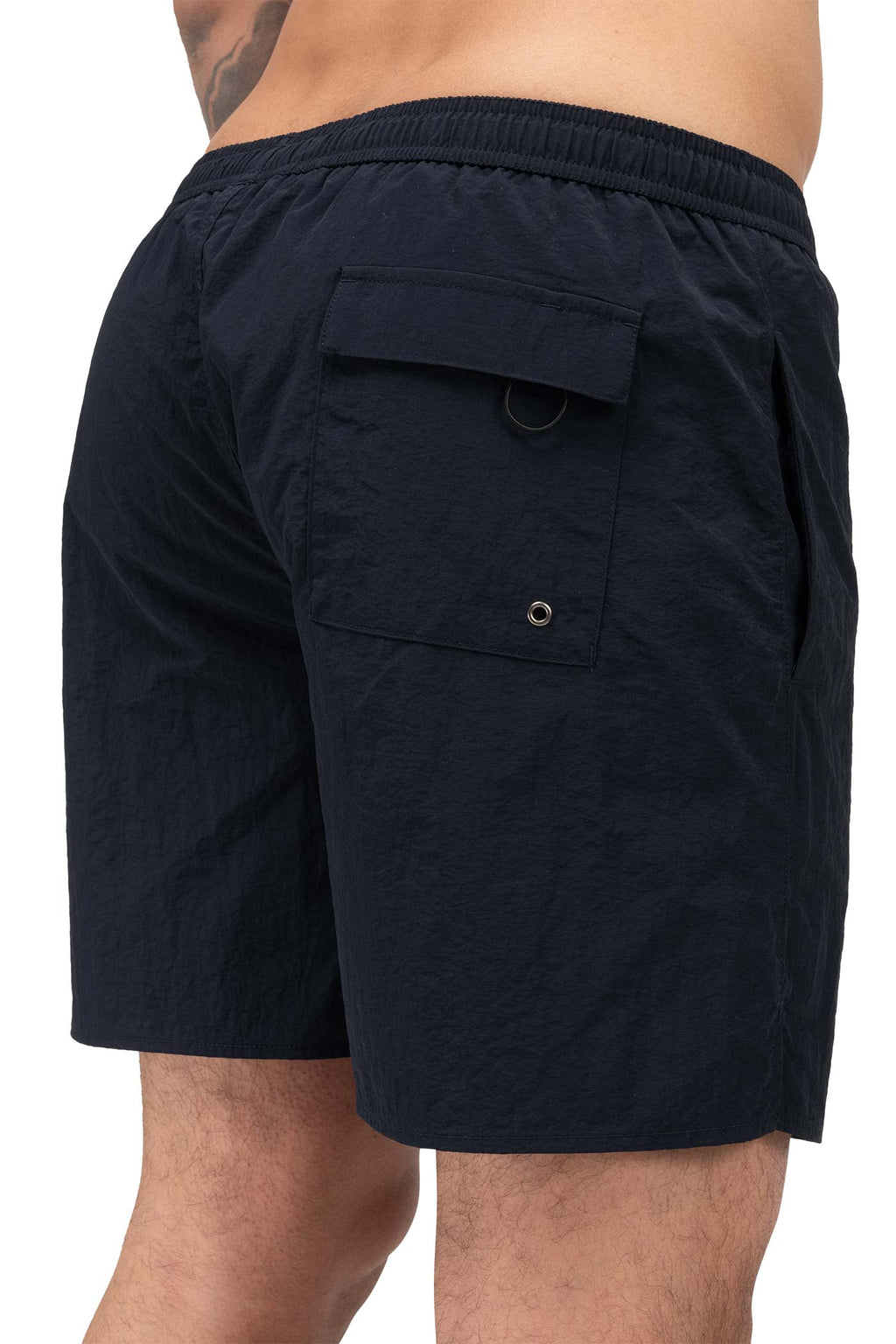 Herren Badehose Basic mit praktischen Taschen und elastischem Bund in Dunkelblau