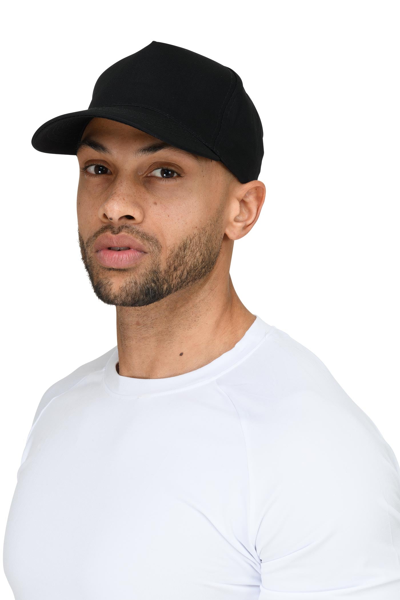 Unisex Basic Basecap für Arbeit und Freizeit aus reiner Baumwolle in Schwarz