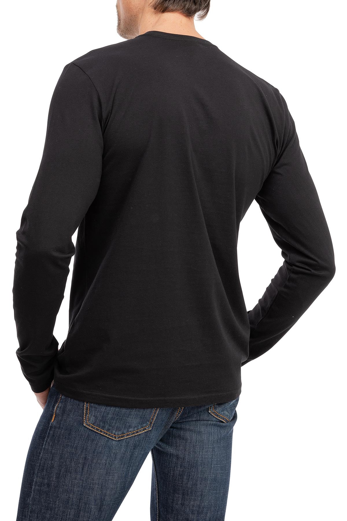 Herren Langarmshirt 100% Baumwolle Pineta