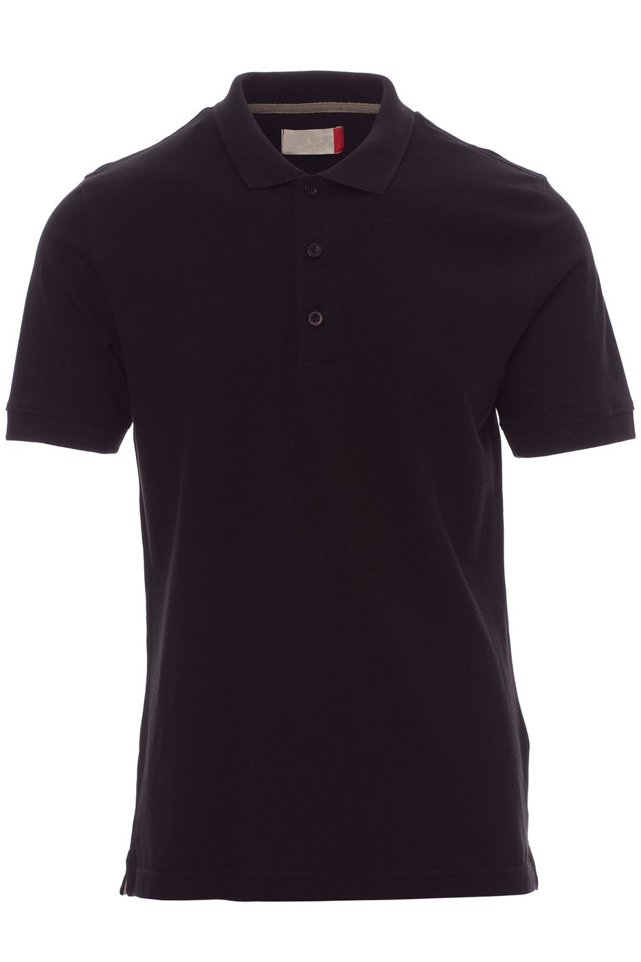 Herren Basic Poloshirt kurzarm in grossen Groessen in Schwarz