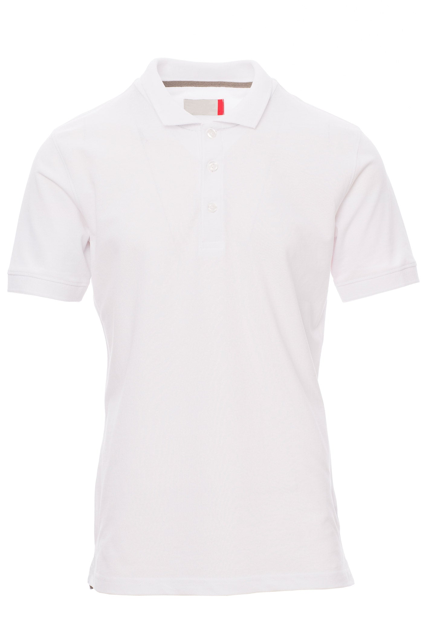 Herren Basic Poloshirt kurzarm in grossen Groessen in Weiss