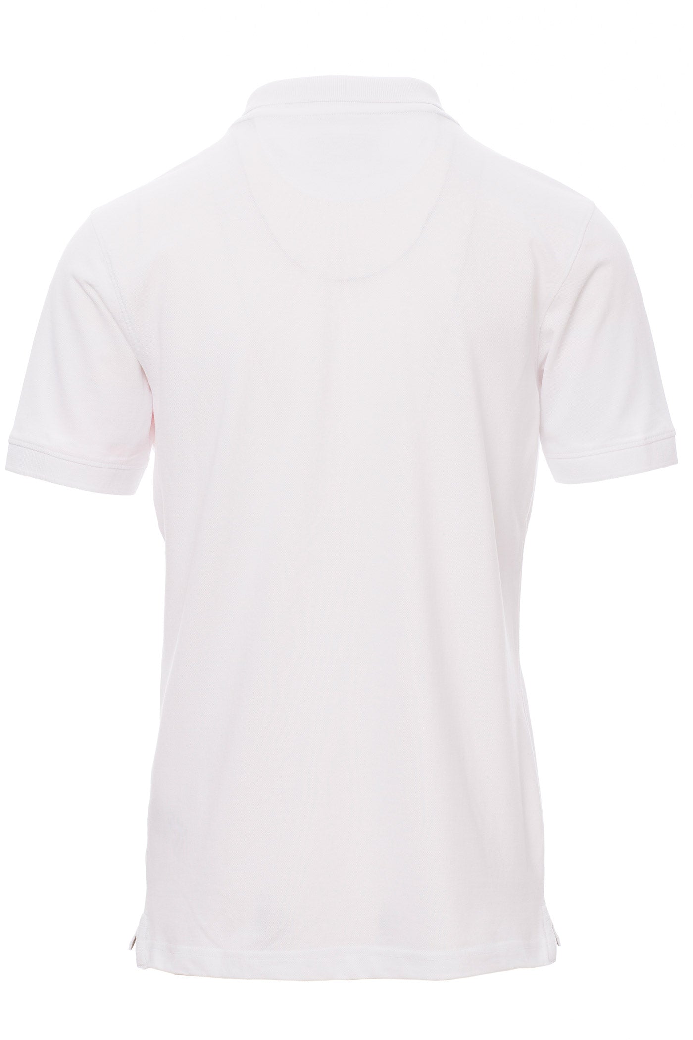 guenstiges Poloshirt Maenner einfarbig Weiss