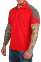 Basic Polohemd Rot