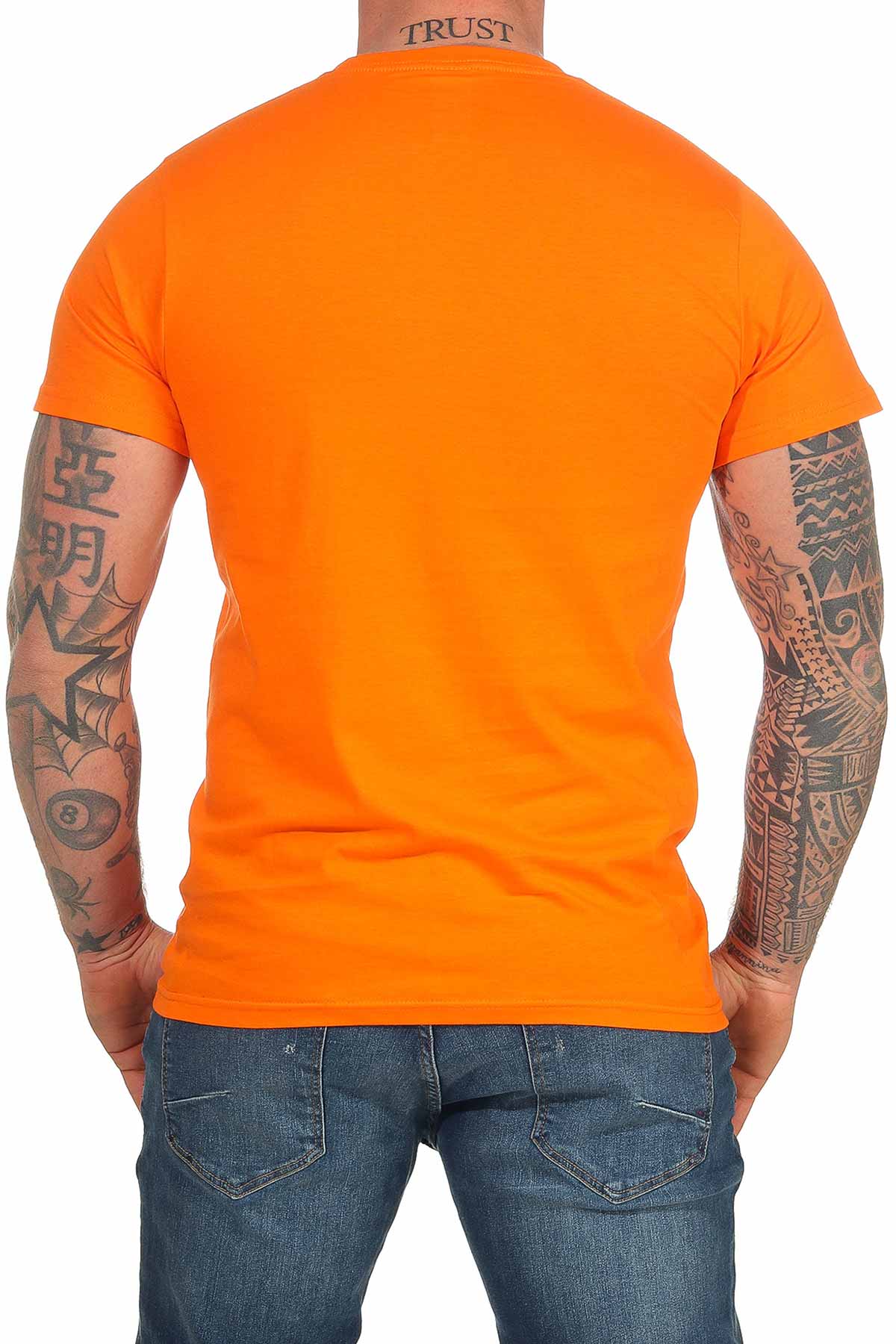 Herren Basic T Shirt Kurzarm