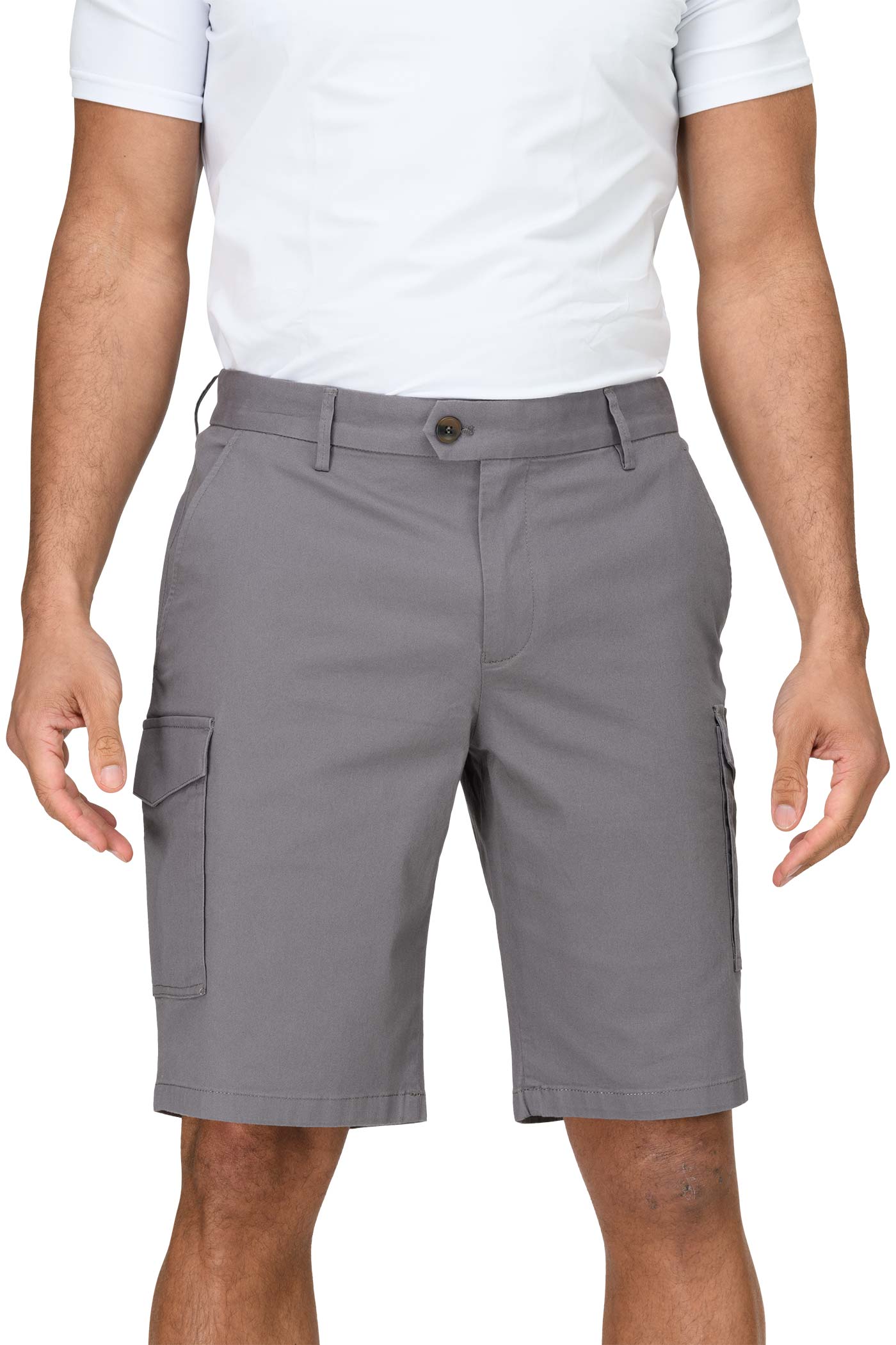 Herren Bermuda-Shorts für die Arbeit und Freizeit in Anthrazit