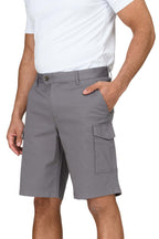 Herren Cargo-Shorts aus Stretch-Material und Baumwolle in Anthrazit