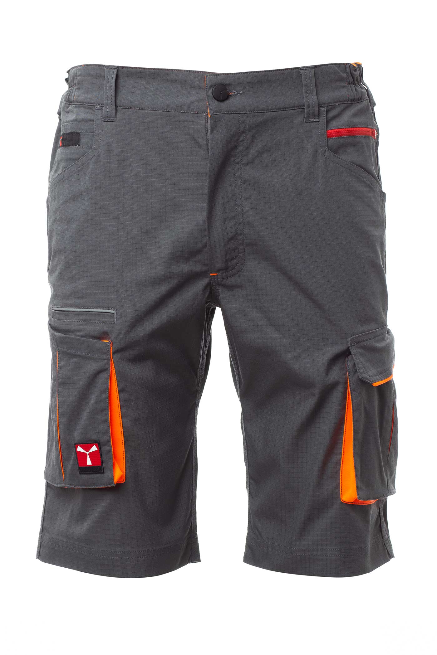 Herren Bermuda-Shorts mit Stretch und Ripstop in Grau