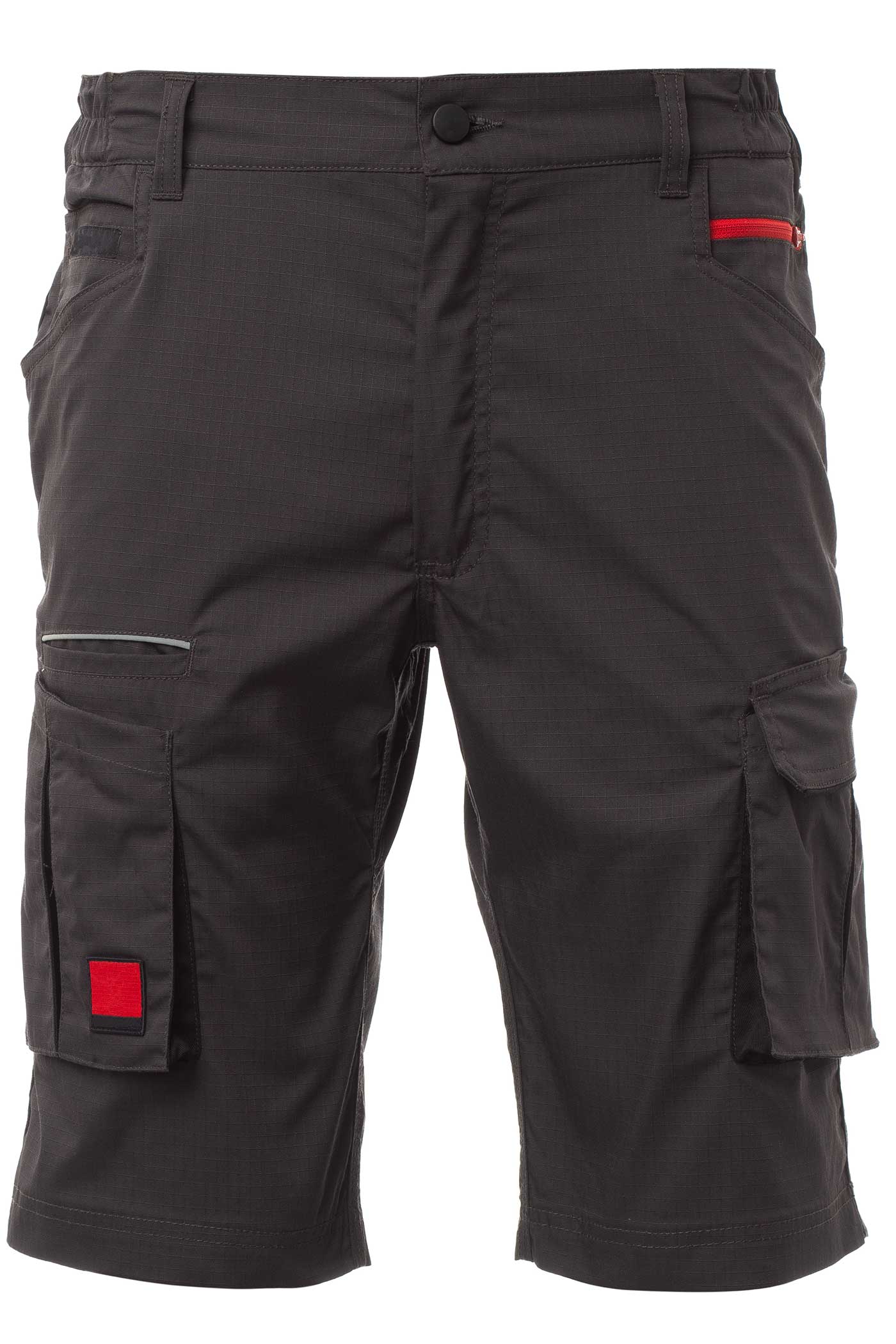 Herren Bermuda-Shorts mit Stretch und Ripstop in Anthrazit