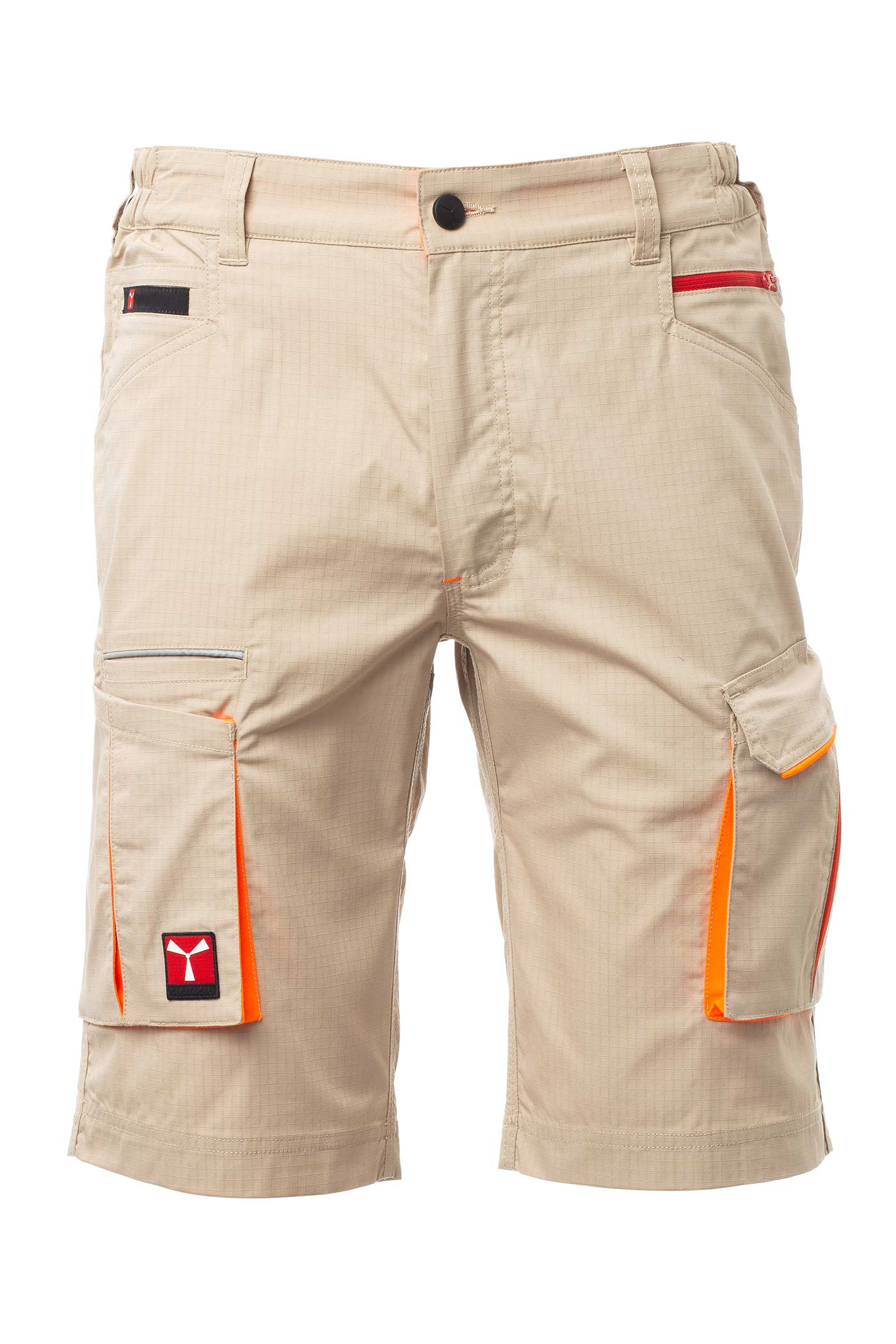 Herren Bermuda-Shorts mit Stretch und Ripstop in Beige