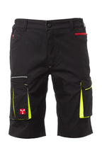 Herren Bermuda-Shorts mit Stretch und Ripstop in Schwarz