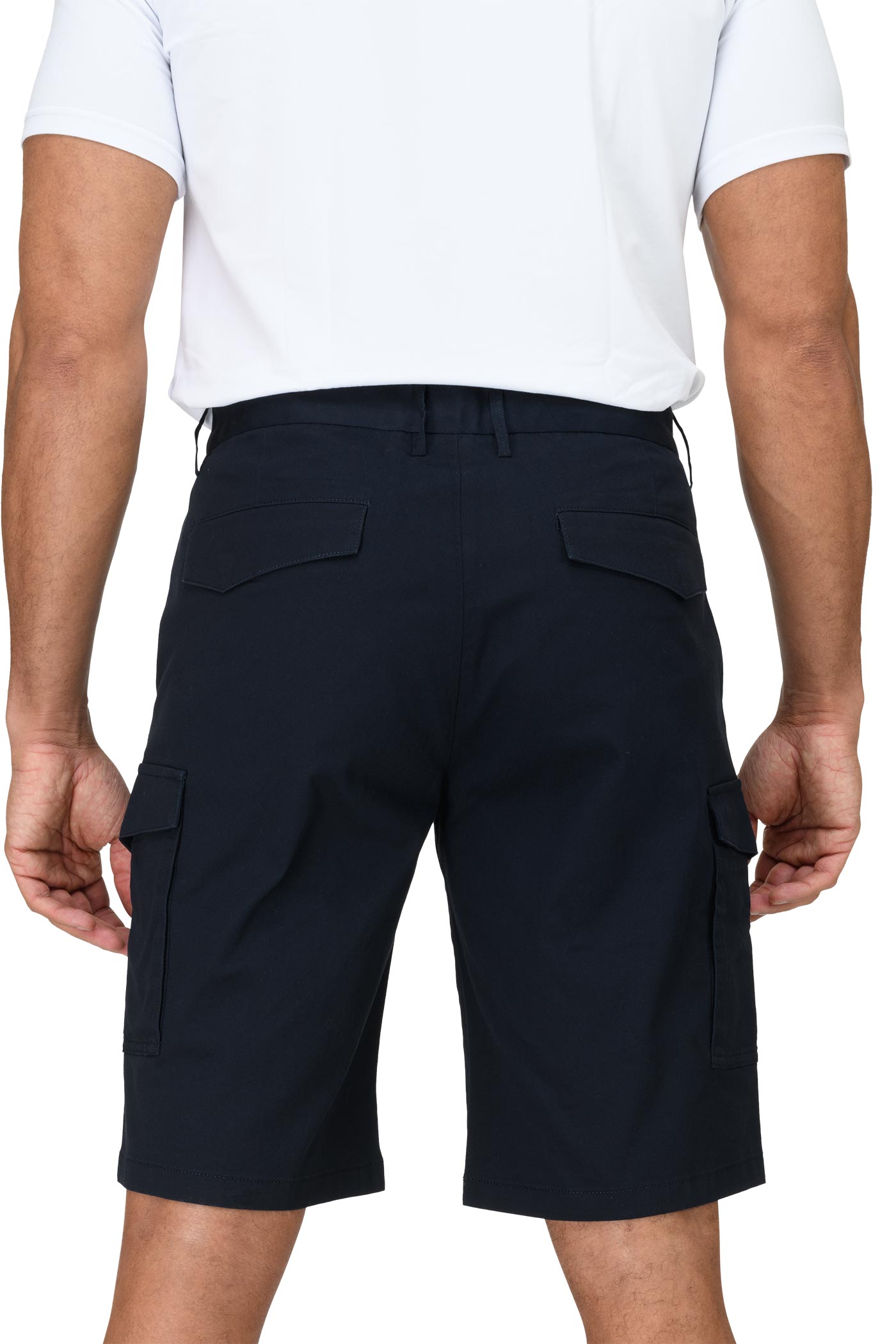 Herren kurze Arbeitshose Shorts mit vielen Taschen in Dunkelblau