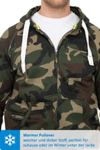 Jacke mit Kapuze Tarnmusterung herren