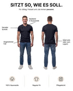 Herren T-Shirt V-Ausschnitt Baumwolle – V-Neck