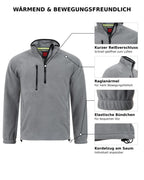 Herren Fleece Troyer mit Taschen Dolomiti