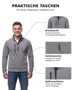 Herren Fleece Troyer mit Taschen Dolomiti