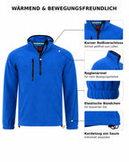 Herren Fleece Troyer mit Taschen Dolomiti